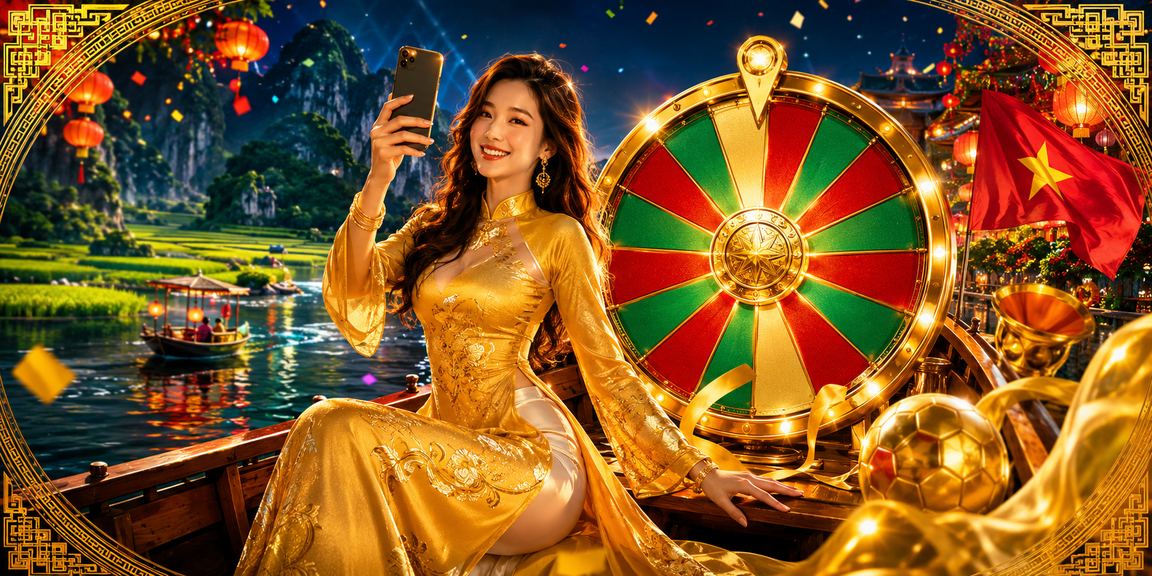 Người phụ nữ mặc áo dài tham gia rút thăm may mắn tại Ninh Bình, gợi cảm hứng cho voucher quay thưởng
